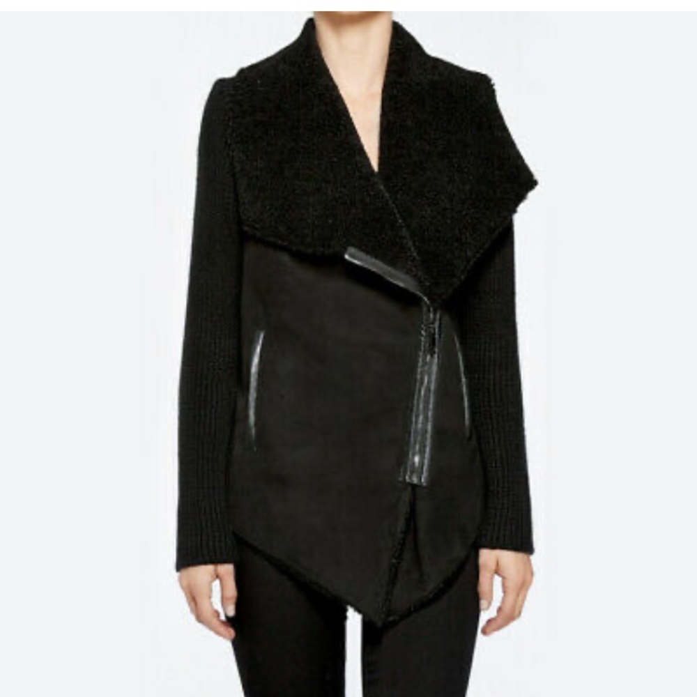 Blank NYC suede moto knit. Medium